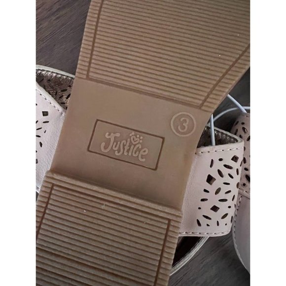 NWT Justice Girls' T-Strap Sandals - Picture 5 of 6